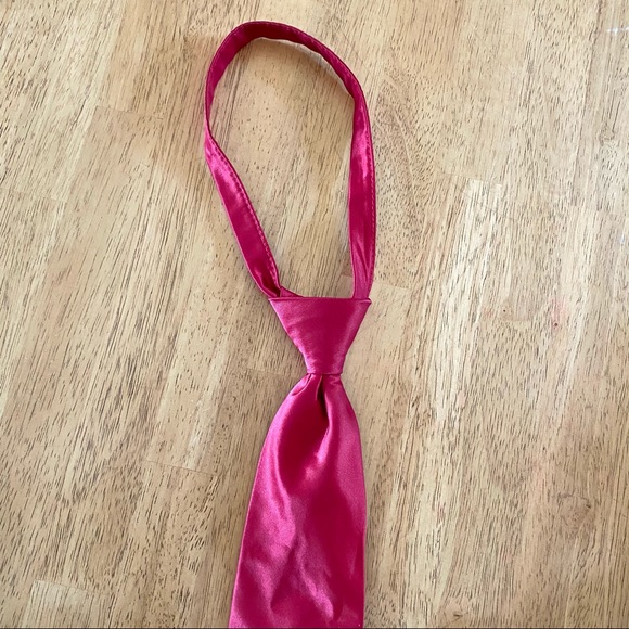 SIX Bright Red Neck Tie - Picture 1 of 4